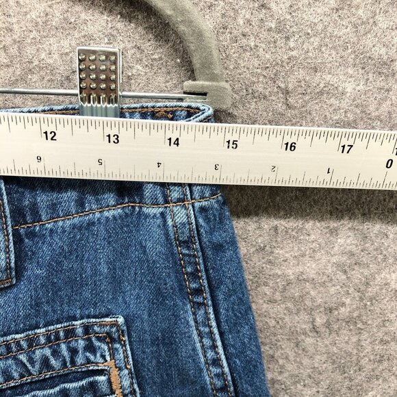 Old Navy Drapey High Rise Baggy Jeans Womens 4 Blue Cotton Wide Leg - Picture 6 of 10